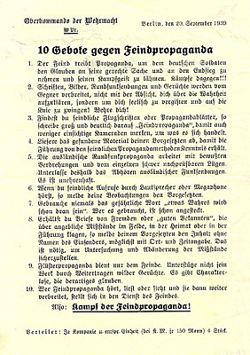 Flugblatt 2. Weltkrieg