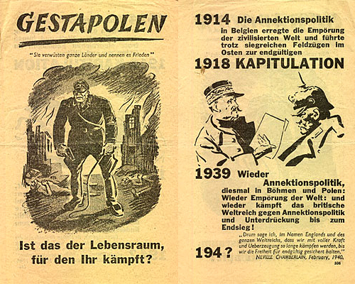 Flugblatt 2. Weltkrieg