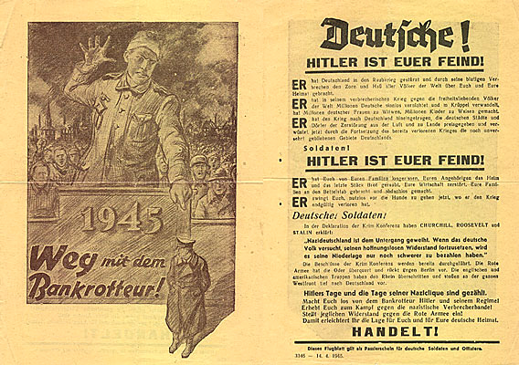 Flugblatt 2. Weltkrieg