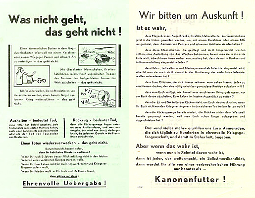 Flugblatt 2. Weltkrieg