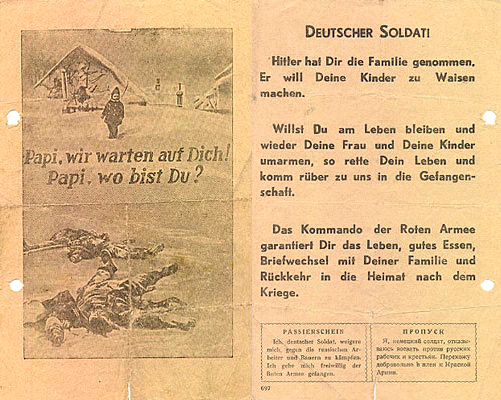 Flugblatt 2. Weltkrieg