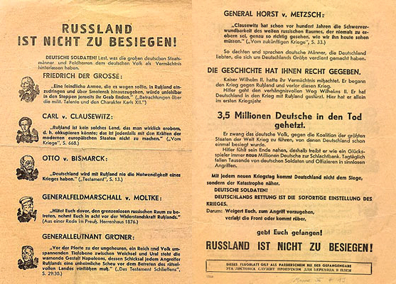 Flugblatt 2. Weltkrieg