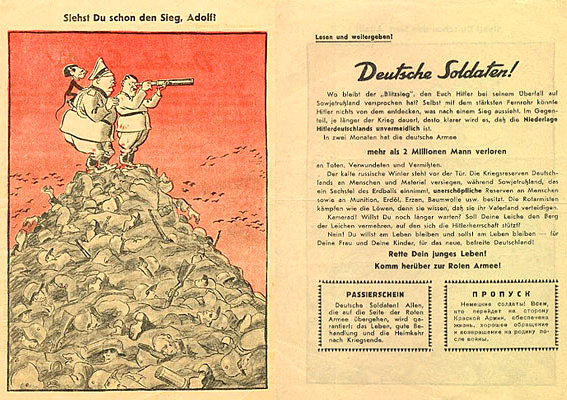 Flugblatt 2. Weltkrieg