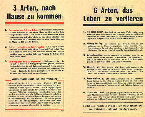 Flugblatt 2. Weltkrieg