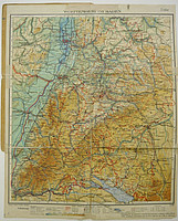 Karte: Württemberg und Baden (1947)