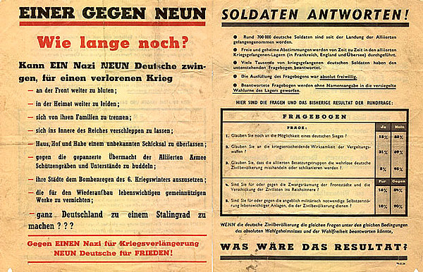 Flugblatt 2. Weltkrieg