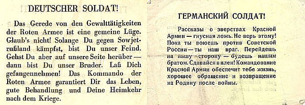 Flugblatt 2. Weltkrieg