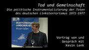 Verlinkung zum Vortrag von Kevin Lenk in der Reihe Vorträge zur Zeitgeschichte
