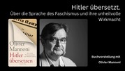 Verlinkung zur Buchvorstellung von Olivier Mannoni in der Reihe "Vortrag zur Zeitgeschichte"